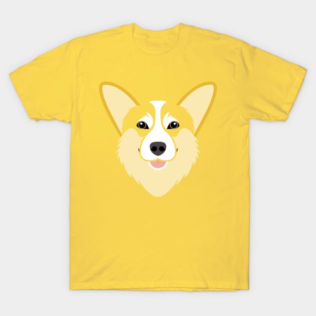 Welsh Corgi dog face T-Shirt by ShirtBricks